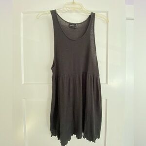 Black float tank top